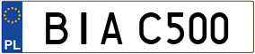 Truck License Plate